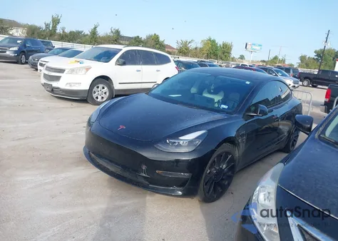 2022 Tesla Model 3 Performance Dual Motor All-Wheel Drive from USA, damaged, VIN 5YJ3E1EC9NF239806